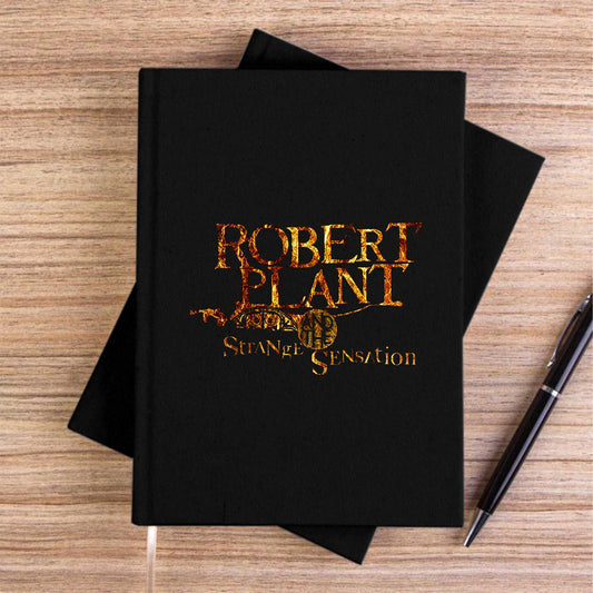 Robert Plant And The Strange Sensation Siyah Çizgisiz Kanvas Defter