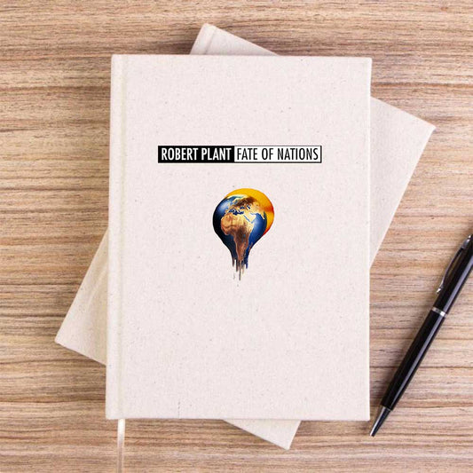 Robert Plant Fate of Nations Krem Çizgisiz Kanvas Defter