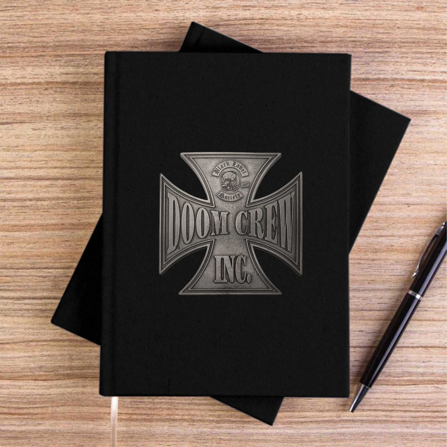 Black Label Society Doom Crew Inc Siyah Çizgisiz Kanvas Defter
