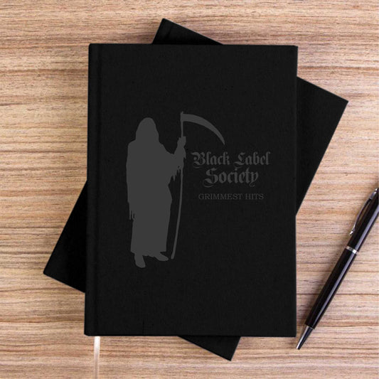 Black Label Society Grimmest Hits Siyah Çizgisiz Kanvas Defter