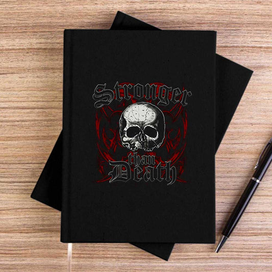 Black Label Society Stronger Than Death Siyah Çizgisiz Kanvas Defter