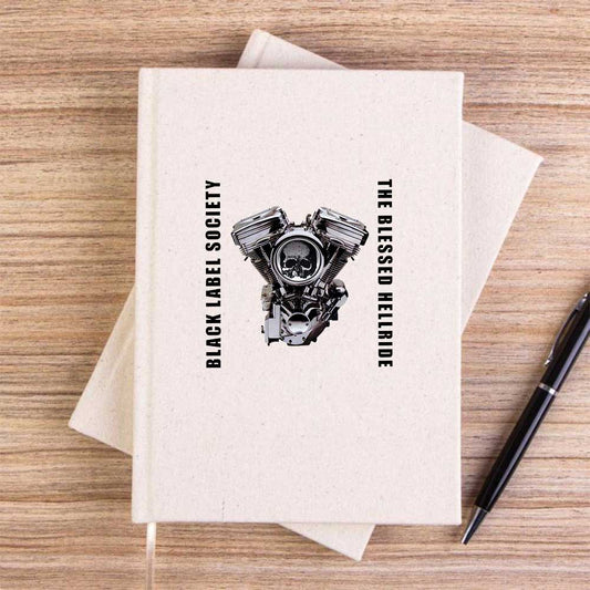 Black Label Society The Blessed Hellride Krem Çizgisiz Kanvas Defter