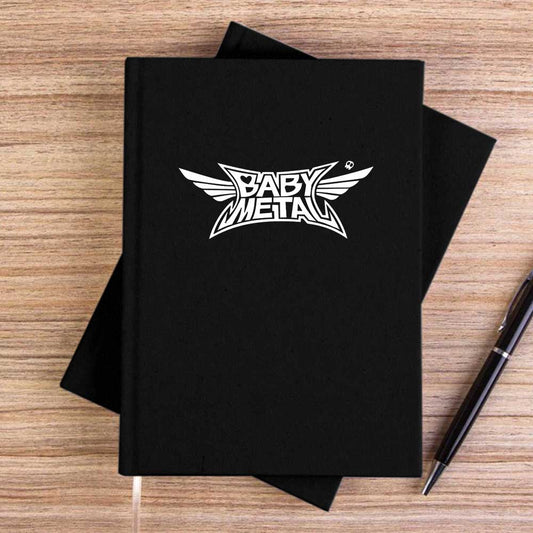 Babymetal Logo Siyah Çizgisiz Kanvas Defter