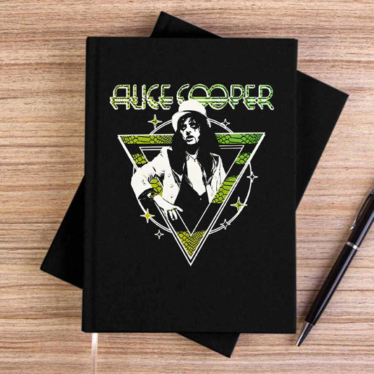 Alice Cooper Welcome To My Nightmare Siyah Çizgisiz Kanvas Defter