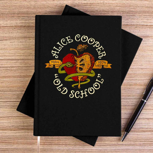 Alice Cooper Old School Siyah Çizgisiz Kanvas Defter