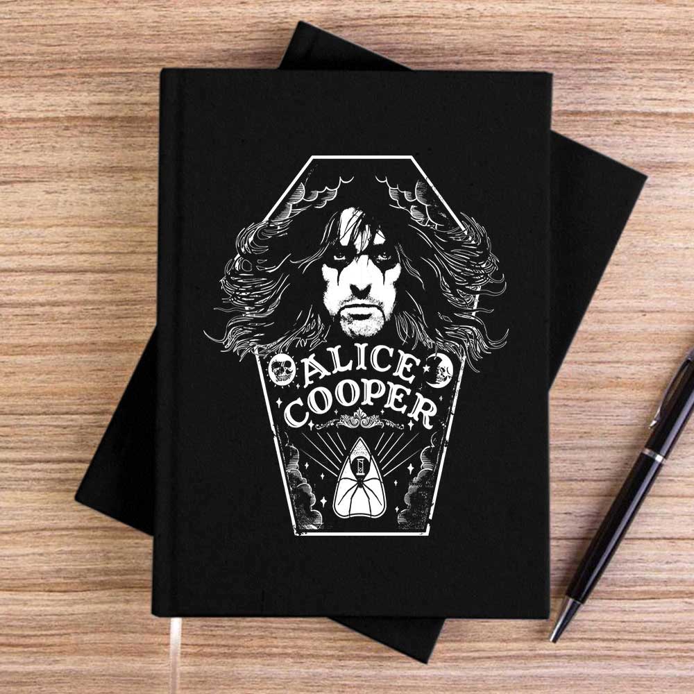 Alice Cooper Moon Of Alice Siyah Çizgisiz Kanvas Defter