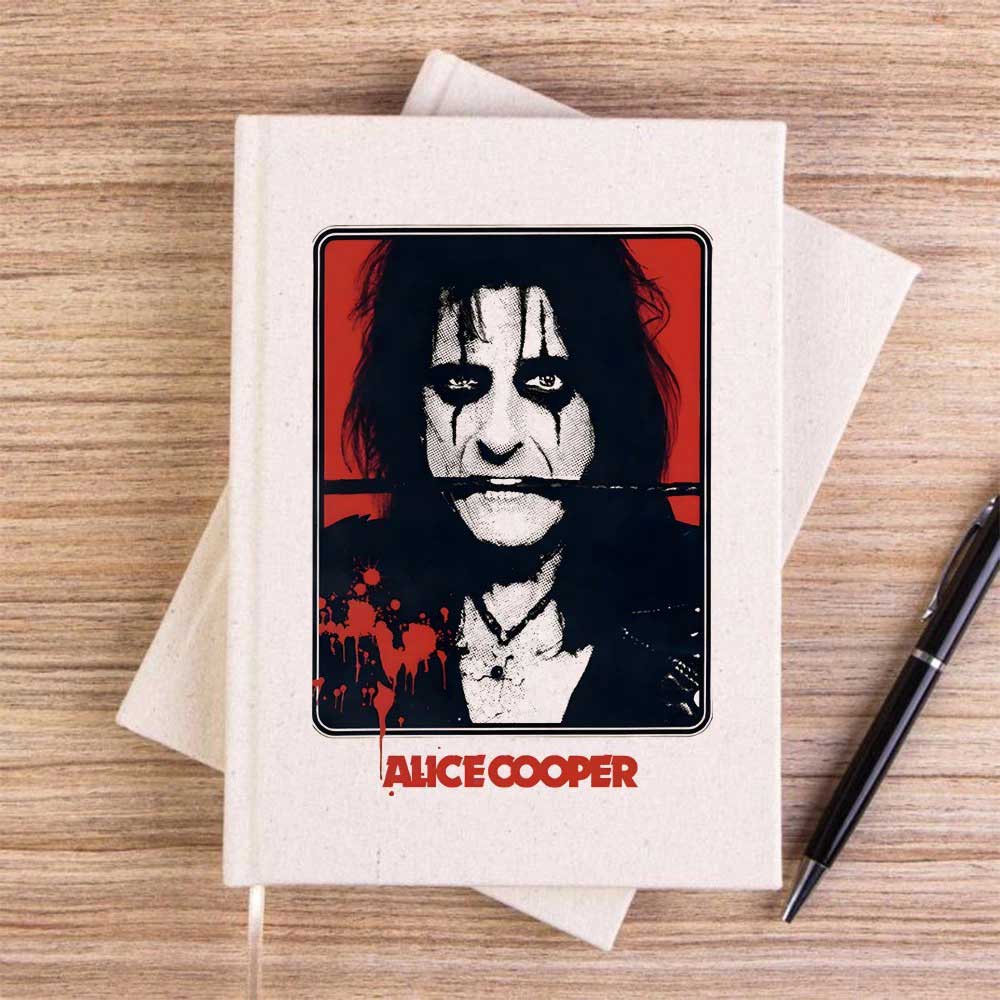 Alice Cooper The Belt Krem Çizgisiz Kanvas Defter