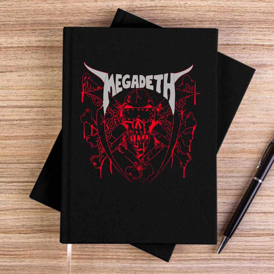 Megadeth Killing Is My Business Siyah Çizgisiz Kanvas Defter