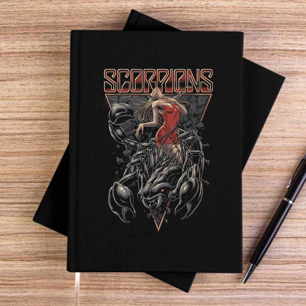 Scorpions Lovedrive Siyah Çizgisiz Kanvas Defter