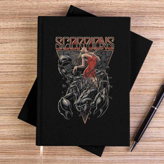 Scorpions Lovedrive Siyah Çizgisiz Kanvas Defter