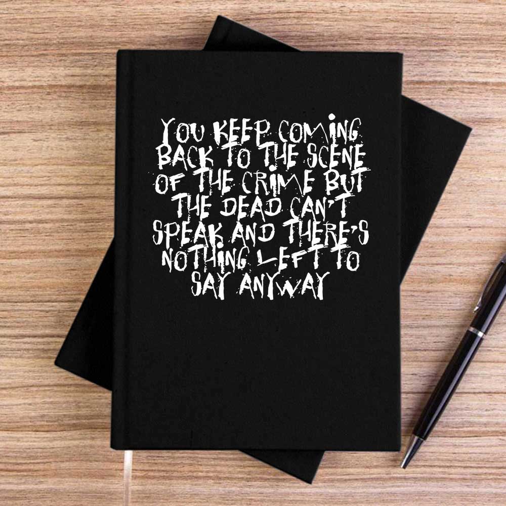 Three Days Grace One-X Tex Siyah Çizgisiz Kanvas Defter