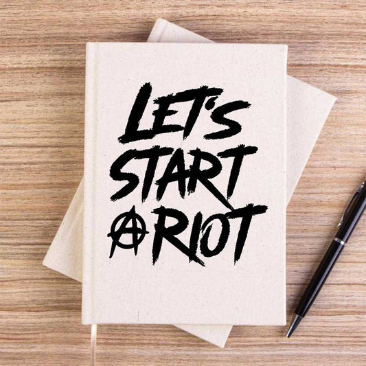 Three Days Grace LET'S START Krem Çizgisiz Kanvas Defter