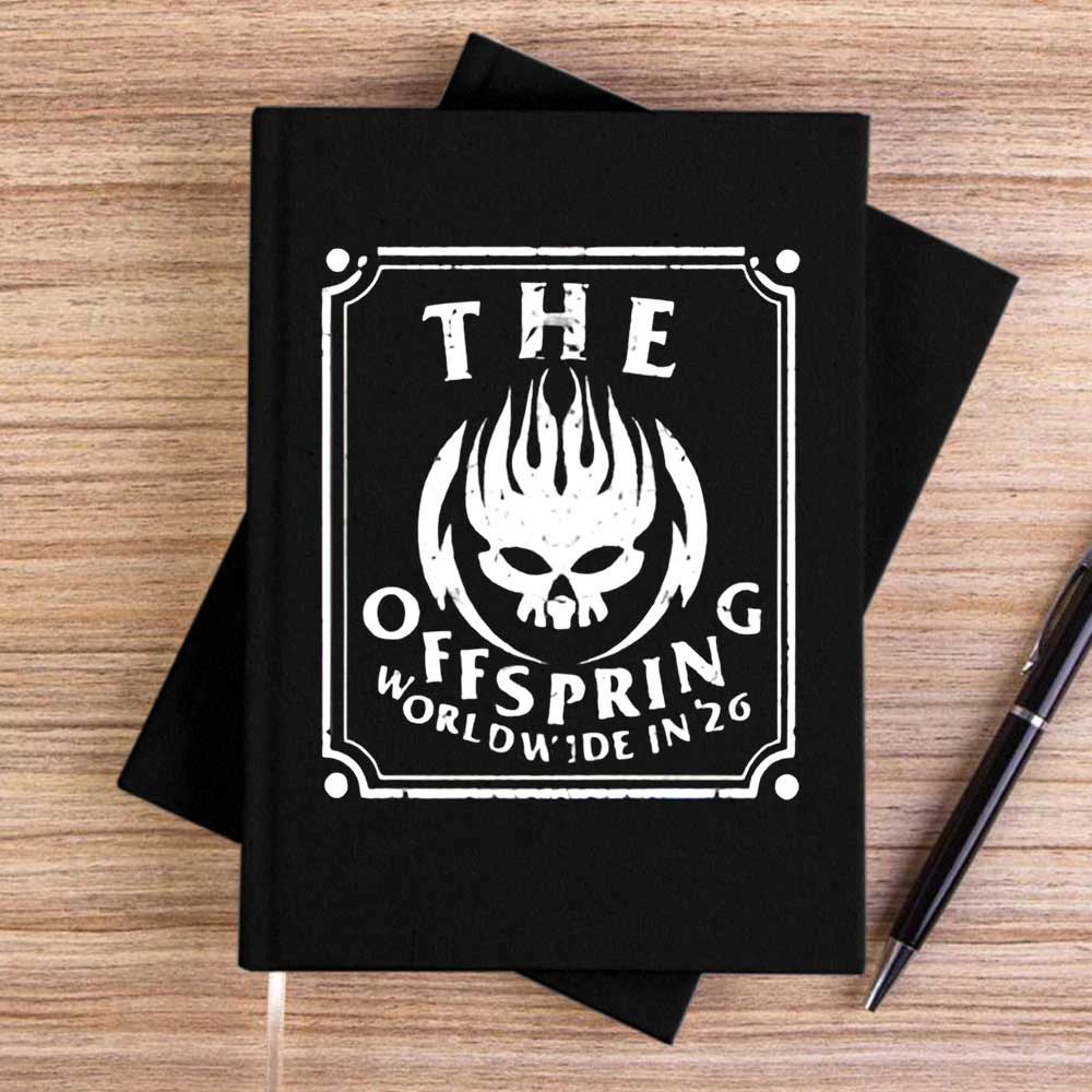 The Offspring Worldwide In '26 Siyah Çizgisiz Kanvas Defter