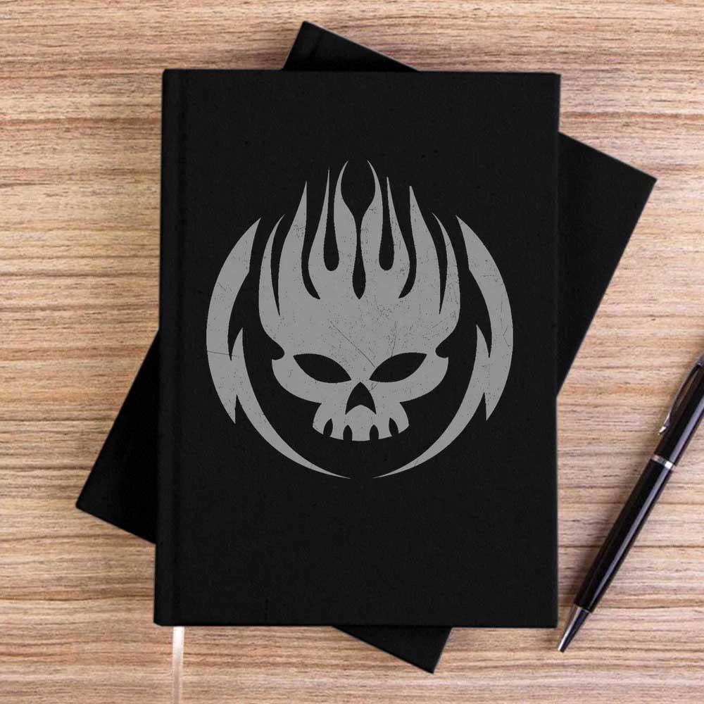 The Offspring Grup Logo Siyah Çizgisiz Kanvas Defter