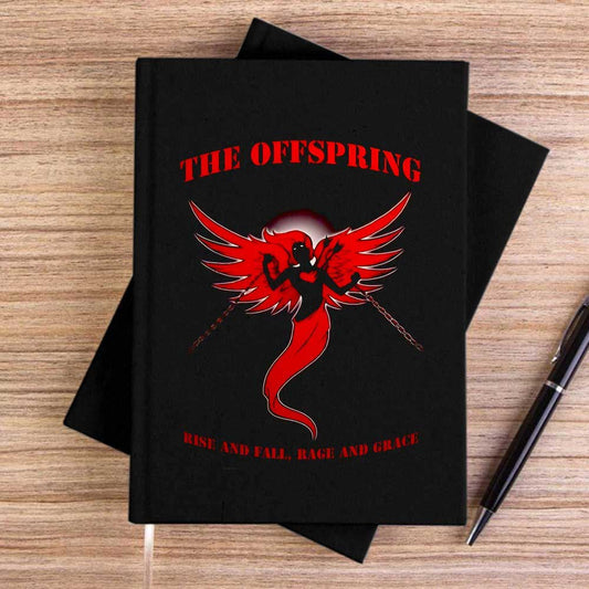 The Offspring Rise and Fall Siyah Çizgisiz Kanvas Defter