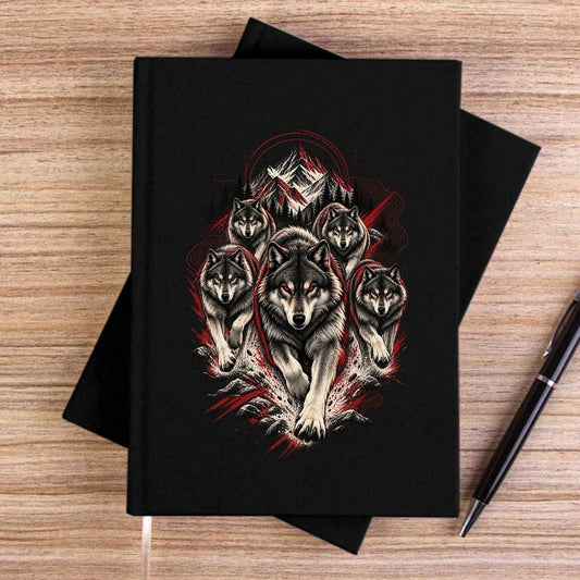 Bozkurt Öncü Sürü Siyah Çizgisiz Kanvas Defter