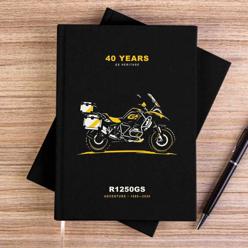 Bmw Minimal Çantalı GS Siyah Çizgisiz Kanvas Defter
