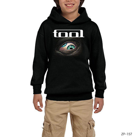 Tool Eye Siyah Çocuk Kapşonlu Sweatshirt