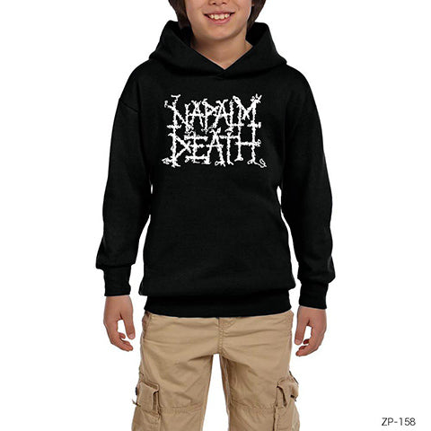 Napalm Death Siyah Çocuk Kapşonlu Sweatshirt