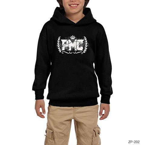 Pmc Siyah Çocuk Kapşonlu Sweatshirt