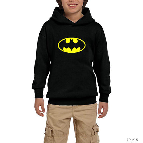 Batman Siyah Çocuk Kapşonlu Sweatshirt