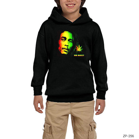 Bob Marley Could Siyah Çocuk Kapşonlu Sweatshirt