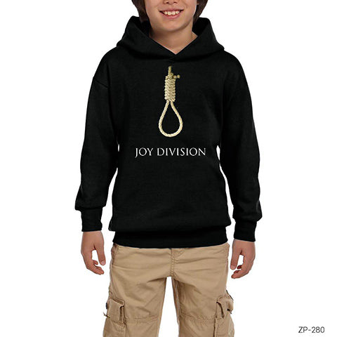 Joy Division Hang Siyah Çocuk Kapşonlu Sweatshirt