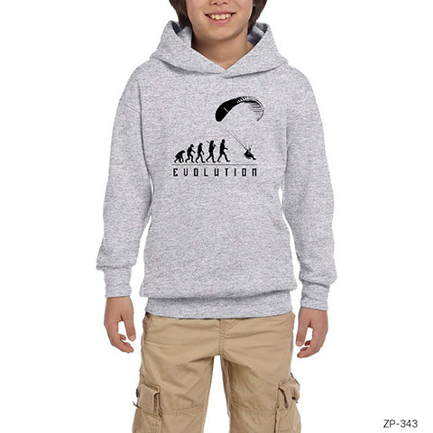 Paracuthe Evolution Gri Çocuk Kapşonlu Sweatshirt