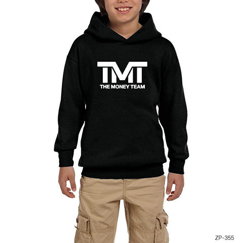 TMT The Money Team Logo Siyah Çocuk Kapşonlu Sweatshirt