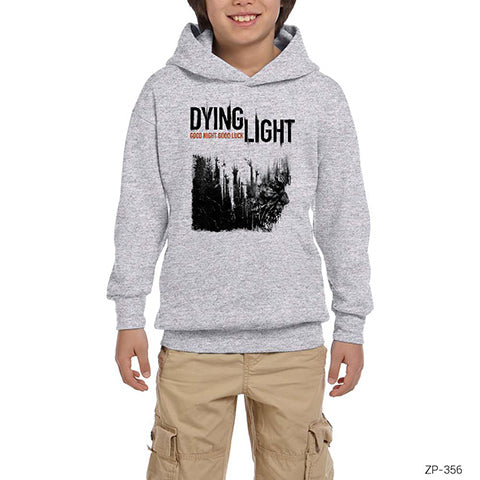 Dying Light Gri Çocuk Kapşonlu Sweatshirt