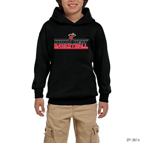 Miami Heat Siyah Çocuk Kapşonlu Sweatshirt