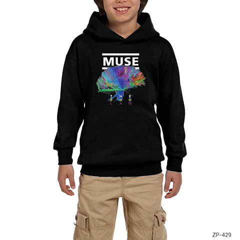 Muse The 2nd Law Siyah Çocuk Kapşonlu Sweatshirt