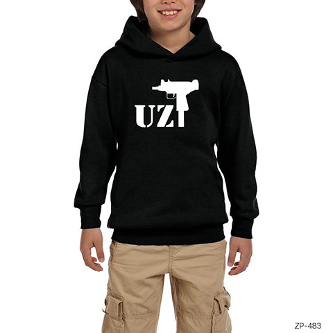 Uzi Underground Siyah Çocuk Kapşonlu Sweatshirt