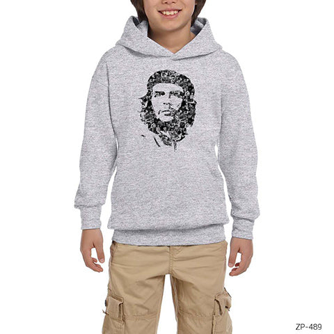 Che Guevara Photo Gallery Gri Çocuk Kapşonlu Sweatshirt