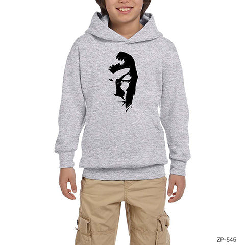 Mr. Spock Gri Çocuk Kapşonlu Sweatshirt