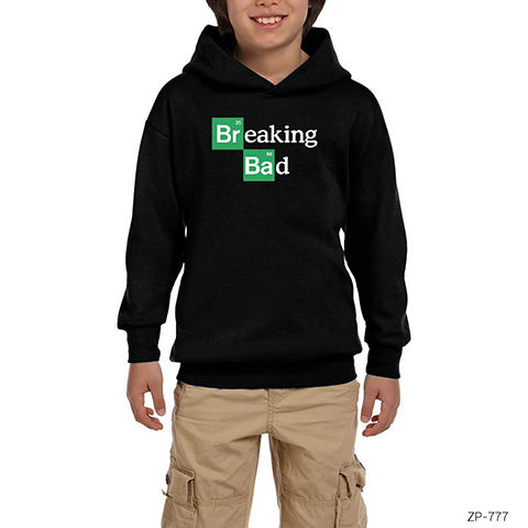 Breaking Bad Siyah Çocuk Kapşonlu Sweatshirt