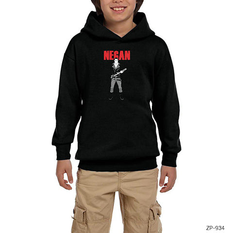 The Walking Dead Negan Siyah Çocuk Kapşonlu Sweatshirt