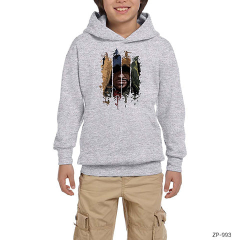 Assassins Creed Artwork Gri Çocuk Kapşonlu Sweatshirt