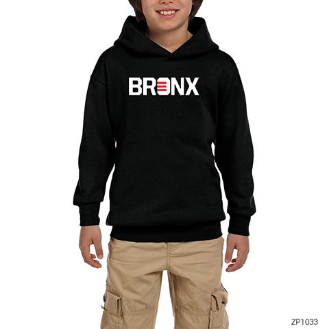 Bronx Siyah Çocuk Kapşonlu Sweatshirt