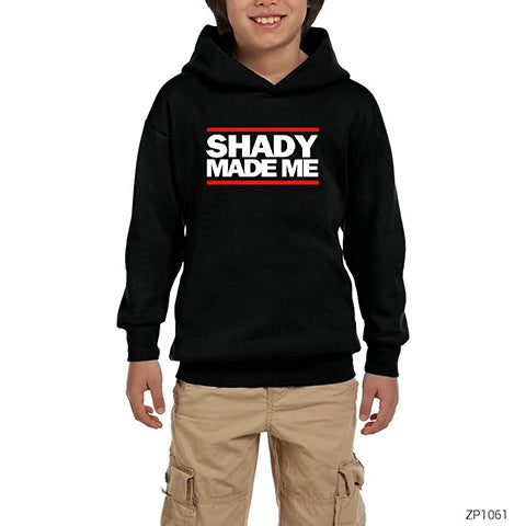 Eminem Shady Made Me Siyah Çocuk Kapşonlu Sweatshirt