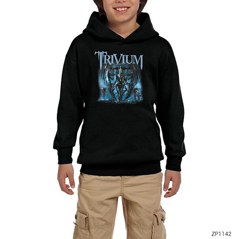 Trivium Vengeance Falls Siyah Çocuk Kapşonlu Sweatshirt