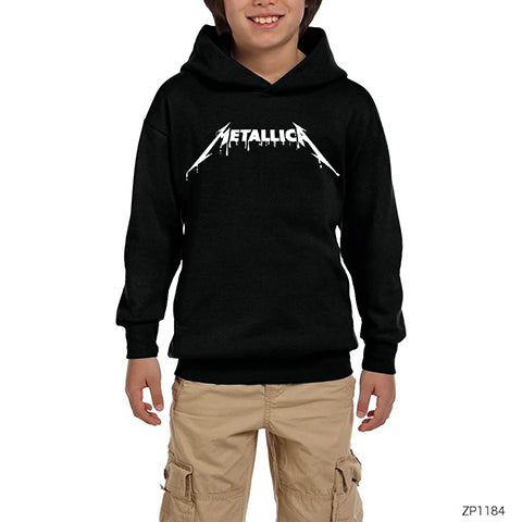 Metallica Cry Siyah Çocuk Kapşonlu Sweatshirt