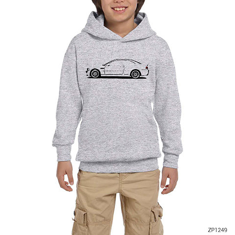 BMW The Legend Gri Çocuk Kapşonlu Sweatshirt