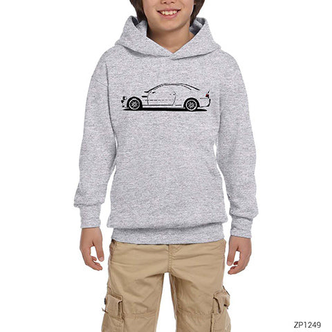 BMW The Legend Gri Çocuk Kapşonlu Sweatshirt