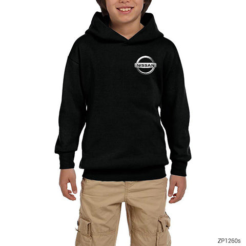 Nissan Logo Siyah Çocuk Kapşonlu Sweatshirt