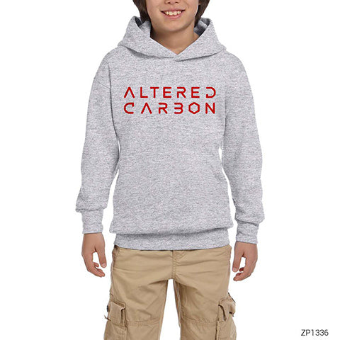 Altered Carbon 1 Gri Çocuk Kapşonlu Sweatshirt