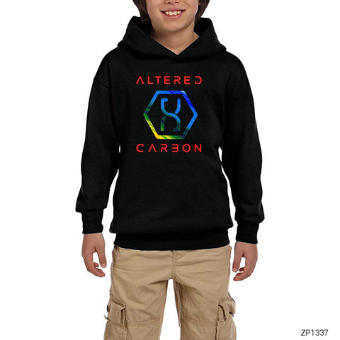 Altered Carbon 2 Siyah Çocuk Kapşonlu Sweatshirt