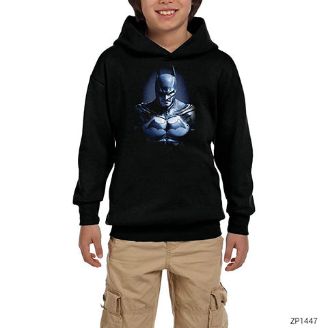 Batman Dark Knight Siyah Çocuk Kapşonlu Sweatshirt