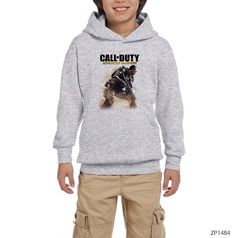 Call Of Duty Advanced Warfare Gri Çocuk Kapşonlu Sweatshirt