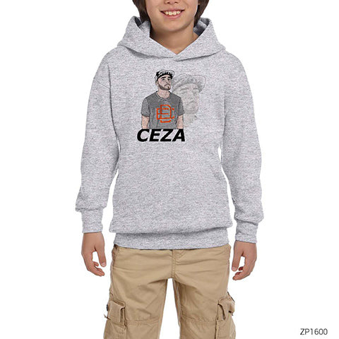 Ceza Gri Çocuk Kapşonlu Sweatshirt